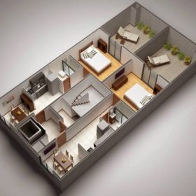 Croquis Design - Vue Axonométrique - Appartement 06