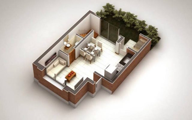 Croquis Design - Vue Axonométrique - Appartement 07